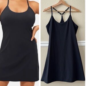 Outdoor Voices Exercise Dress w/ Shorts Underneath Black Size Medium